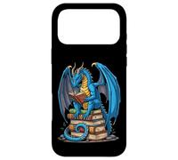 Carcasa para iPhone 17 Pro MAX Dragon Reading Books, Amante de los Libros de fantasía gráfica