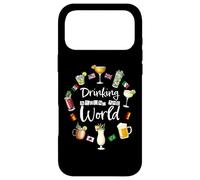 Carcasa para iPhone 17 Pro MAX Drinking Around The World Vacation Drinking Showcase Funny
