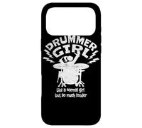 Carcasa para iPhone 17 Pro MAX Drummer Girl Mujeres batería de la Banda Baterista Mujer