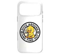 Carcasa para iPhone 17 Pro MAX Duck Around and Find out I Love Duck Lover Pato de Goma Divertido
