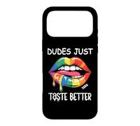 Carcasa para iPhone 17 Pro MAX Dudes Just Taste Better LGBT Flag Gay Pride Rainbow LGBTQ+