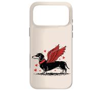 Carcasa para iPhone 17 Pro MAX Dueño de Perro Salchicha con alas de ángel Lindo Perro Salchicha