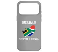 Carcasa para iPhone 17 Pro MAX Durban Sudáfrica Vintage Sudáfrica Bandera Mapa Diseño
