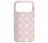 Carcasa para iPhone 17 Pro MAX Dusty Pink BlushCross Soft Feminine Ethnic Folk Pattern