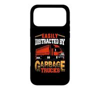 Carcasa para iPhone 17 Pro MAX Easily Distracted by Garbage Trucks Fun Truck Driver Trucker