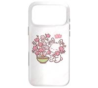 Carcasa para iPhone 17 Pro MAX Easter Bunny Pink Sakura Flower Cute Japanese Cherry Blossom
