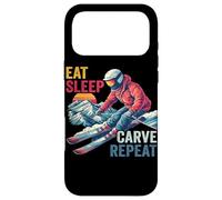 Carcasa para iPhone 17 Pro MAX Eat Sleep Carve Repeat - Ski Driver Sunset Ski Design