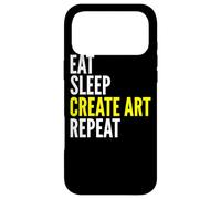Carcasa para iPhone 17 Pro MAX Eat Sleep Create Art Repeat - Artista Divertido