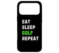 Carcasa para iPhone 17 Pro MAX Eat Sleep Golf Repeat Cool Funny Golfing