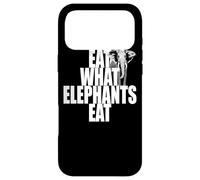 Carcasa para iPhone 17 Pro MAX Eat What Elephants Eat Vegetariano Vegano Vegan Elefantes