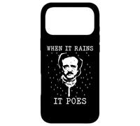 Carcasa para iPhone 17 Pro MAX Edgar Allan PoE - Cuando llueve Poes - Literatura Inglesa