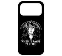 Carcasa para iPhone 17 Pro MAX Edgar Allan PoE - Cuando llueve Poes - Literatura Inglesa