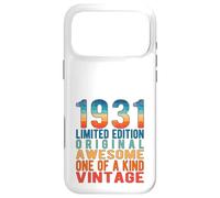 Carcasa para iPhone 17 Pro MAX Edición Limitada, Vintage, Retro, año de Nacimiento 1931.