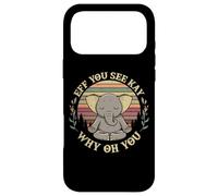 Carcasa para iPhone 17 Pro MAX Eff You See Kay Why Oh You Elephant Yoga Pose Meditación