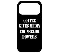 Carcasa para iPhone 17 Pro MAX El café me da mi Consejero Poderes Divertido Consejero de café