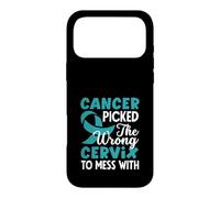 Carcasa para iPhone 17 Pro MAX El cáncer escogió el Cuello uterino Equivocado para ensuciar con una Cinta de Conciencia