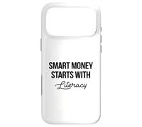 Carcasa para iPhone 17 Pro MAX El Dinero Inteligente Comienza con la alfabetización