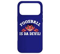 Carcasa para iPhone 17 Pro MAX El futbolín es el Diablo, Divertida Parodia del fútbol para fanáticos y viudas
