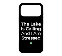 Carcasa para iPhone 17 Pro MAX El Lago está Llamando y Estoy Estresado Pescador de Agua Dulce