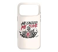 Carcasa para iPhone 17 Pro MAX Él me llamó Vivo Jesús Fe Esqueleto Cristiano