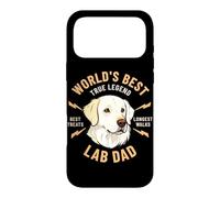 Carcasa para iPhone 17 Pro MAX El Mejor dueño de Perro White Lab Dad True Legend del Mundo