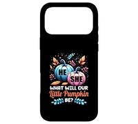 Carcasa para iPhone 17 Pro MAX Él o Ella ¿Qué será Nuestra pequeña Calabaza otoño Baby Shower