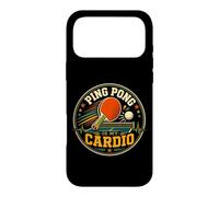 Carcasa para iPhone 17 Pro MAX El Ping Pong es mi Cardio Divertido Jugador de Tenis de Mesa Diciendo