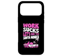 Carcasa para iPhone 17 Pro MAX El Trabajo apesta Vamos a IR a Santa Mónica Floral Surf Vacaciones