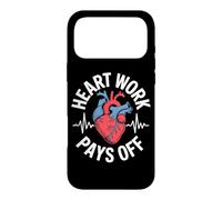 Carcasa para iPhone 17 Pro MAX El Trabajo del corazón Paga la motivación anatómica del corazón