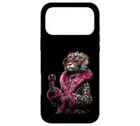 Carcasa para iPhone 17 Pro MAX Elegante Retrato De Ciervo Moda Animal Vino Tinto Gráfico