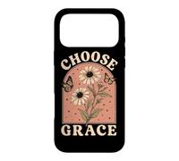 Carcasa para iPhone 17 Pro MAX Elegir Gracia Cristiano Girasol Mariposa Fe Religi