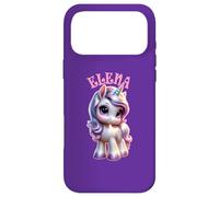 Carcasa para iPhone 17 Pro MAX Elena - Bonito diseño de Unicornio para niñas con Nombre Elena