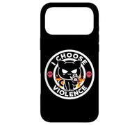 Carcasa para iPhone 17 Pro MAX Elijo la Violencia Hoy, Gato, ironía y Sarcasmo, Gato Gracioso