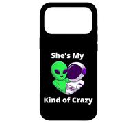 Carcasa para iPhone 17 Pro MAX Ella es mi Tipo de Pareja Loca Diseño Nerd Love