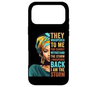 Carcasa para iPhone 17 Pro MAX Ella susurró: «Yo Soy la tormenta», una Paz inspiradora Africana
