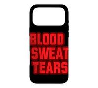 Carcasa para iPhone 17 Pro MAX Emblema de Sangre roja, Sudor y lágrimas para niños y niñas