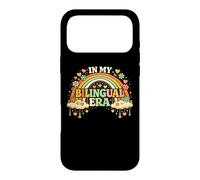 Carcasa para iPhone 17 Pro MAX En mi era bilingüe Boho Rainbow Profesor de Dos Idiomas