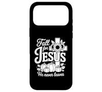 Carcasa para iPhone 17 Pro MAX Enamorarse de Jesús Él Nunca Deja Cristiana Fe Cruz Calab