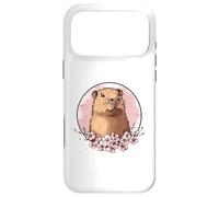Carcasa para iPhone 17 Pro MAX Encantamiento de Capibara en Medio de Flores de Cerezo
