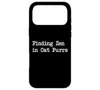Carcasa para iPhone 17 Pro MAX Encontrar Zen en Cat ronronea Citas Divertidas de Gatos