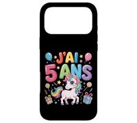 Carcasa para iPhone 17 Pro MAX Enfant Unicornio Enfant 5ans Anniversaire Garcon Fille Licorne