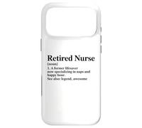 Carcasa para iPhone 17 Pro MAX Enfermera jubilada EST. 2025 Ex Salvavidas Ahora