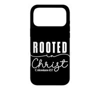 Carcasa para iPhone 17 Pro MAX Enraizado en Cristo Colosenses 2:7 Diseño Moderno