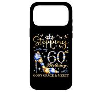 Carcasa para iPhone 17 Pro MAX Entrando en mi 60 cumpleaños con la Gracia y la Misericordia de Dios