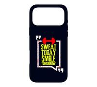 Carcasa para iPhone 17 Pro MAX Entrenamiento Motivación Sudar Hoy Sonríe Mañana Fitness GIM