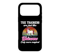 Carcasa para iPhone 17 Pro MAX Entrenamiento TRX/Funny Colorful Unicorn Personal Trainers