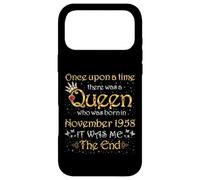 Carcasa para iPhone 17 Pro MAX Érase una Vez una Reina nació en noviembre de 1958
