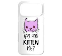 Carcasa para iPhone 17 Pro MAX ¿Eres Gatito, Tengo razón? Signo de maullido, Gatito Divertido