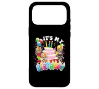 Carcasa para iPhone 17 Pro MAX Es mi cumpleaños Día de Fiesta de Gato y Gatito para niñas y niños