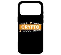 Carcasa para iPhone 17 Pro MAX Es una Cosa criptográfica BTC Alt Coin Trader Blockchain Crypto
